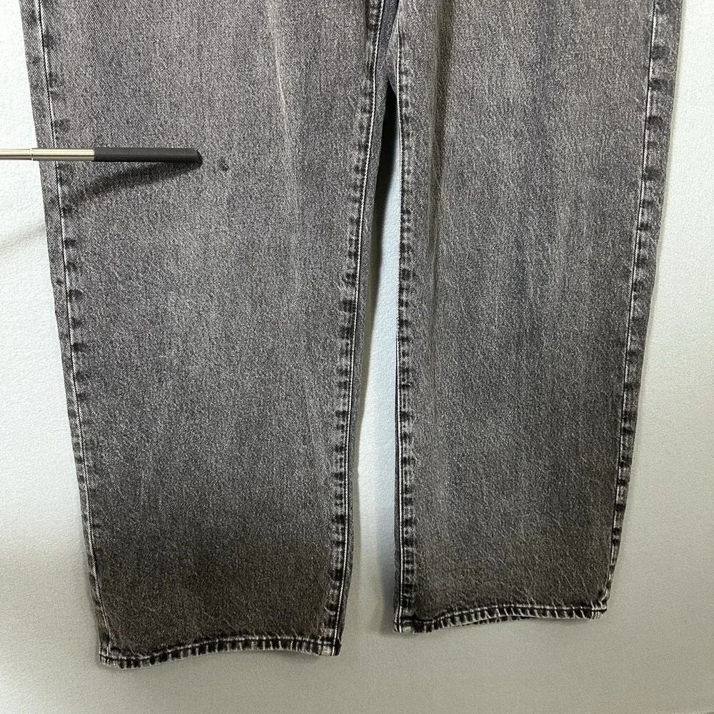 Gap 90s Loose Denim Jeans Faded Black Button Fly Grunge Skater Men's 38x32